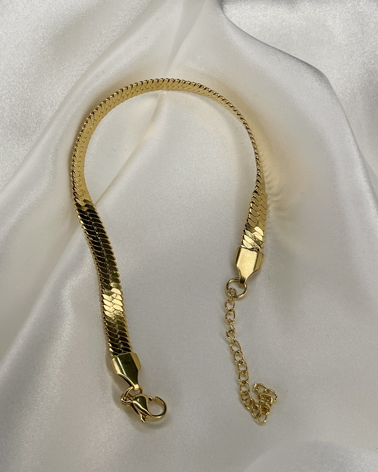 Lena Herringbone Snake Bracelet